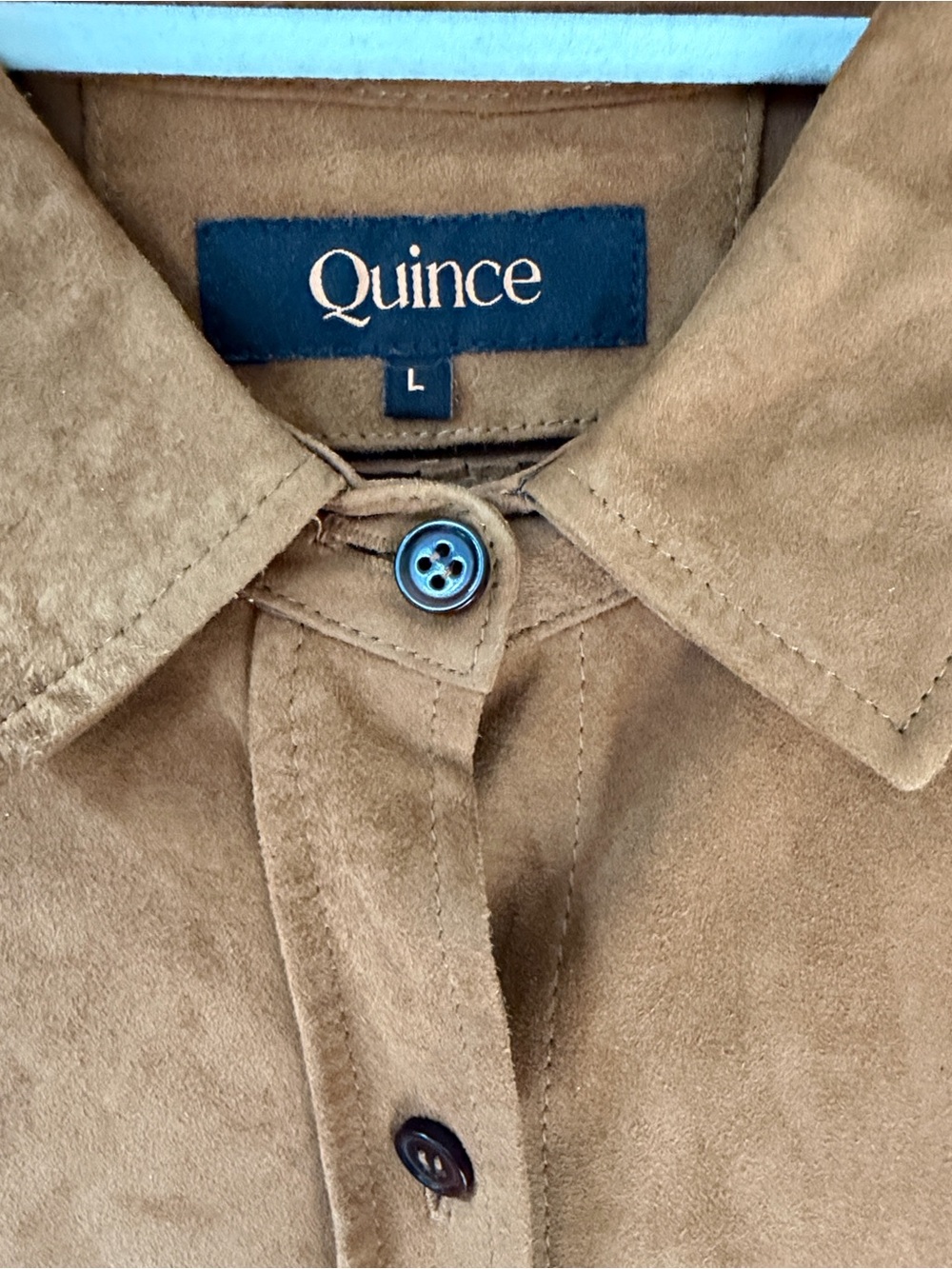 Quince 100% Suede Overshirt - Picture 6 of 7